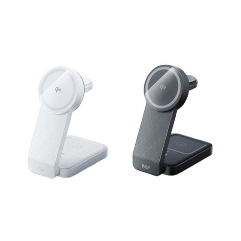 W&P无线充电器三合一磁吸支架低温快充W79-Qi2(颜色随机)