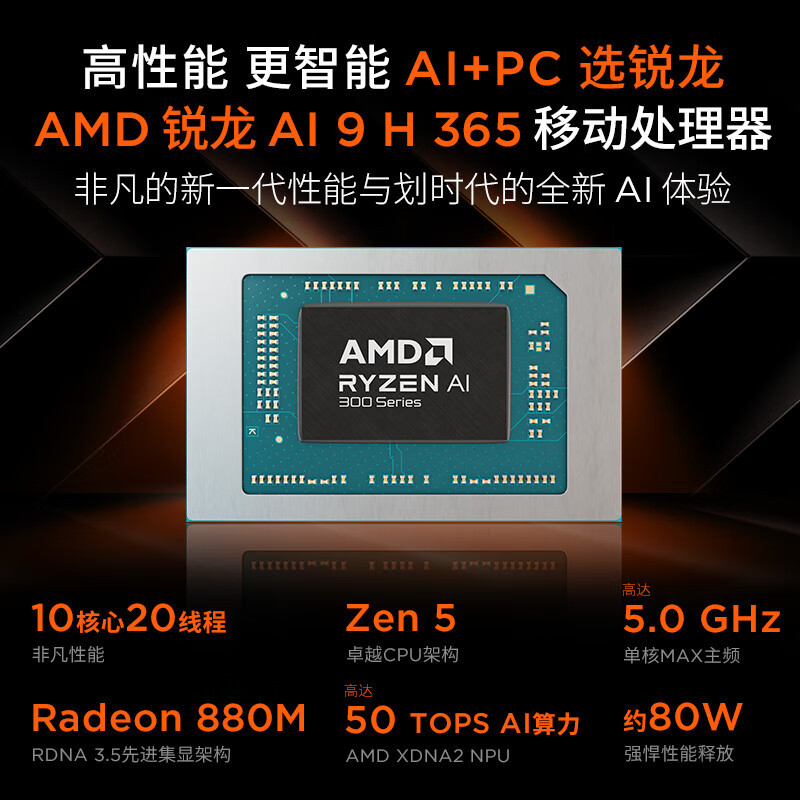 联想(Lenovo)小新Pro16GT 2025 AI元启16英寸轻薄笔记本电脑 锐龙AI 9 H 365 32G 1T 2.8K高刷OLED高清大图