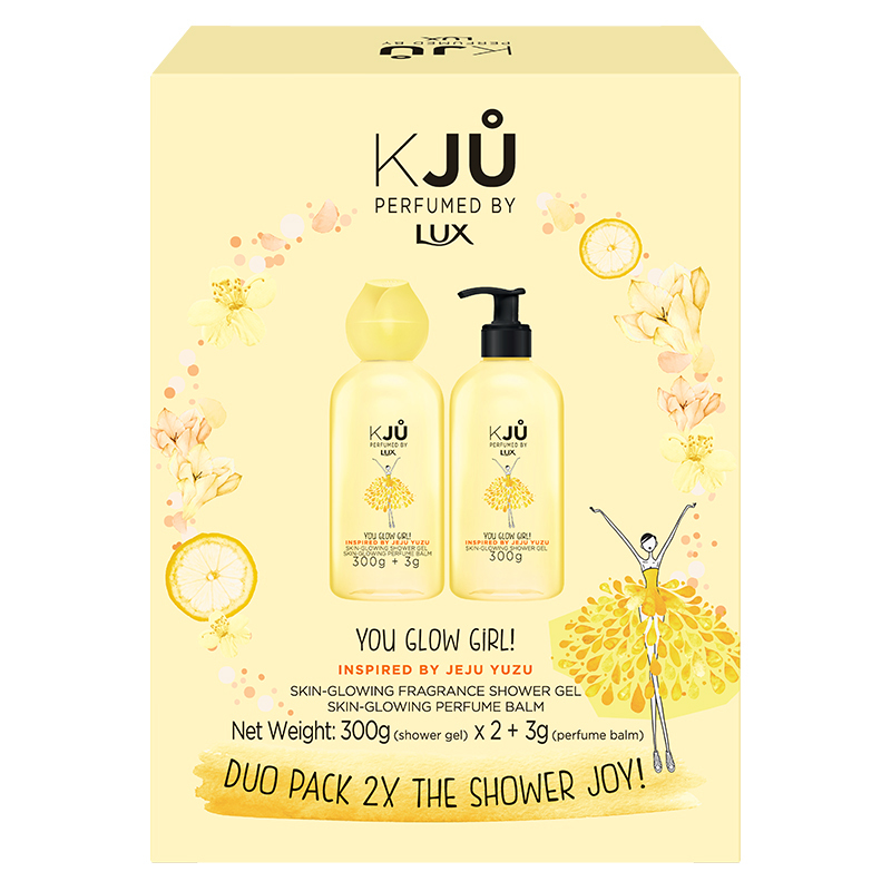 力士(LUX) KJU 济之州靓肤香氛沐浴露300g*2+香膏3g 各种肤质 成人[联合利华]