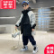 可莉允男童秋装夹棉加厚风衣外套2022新款中大童儿童洋气冬季中长款棉服