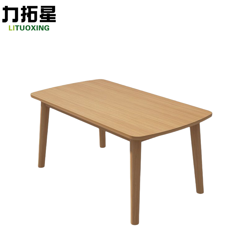 力拓星 原木餐桌 120*70*75cm 张高清大图