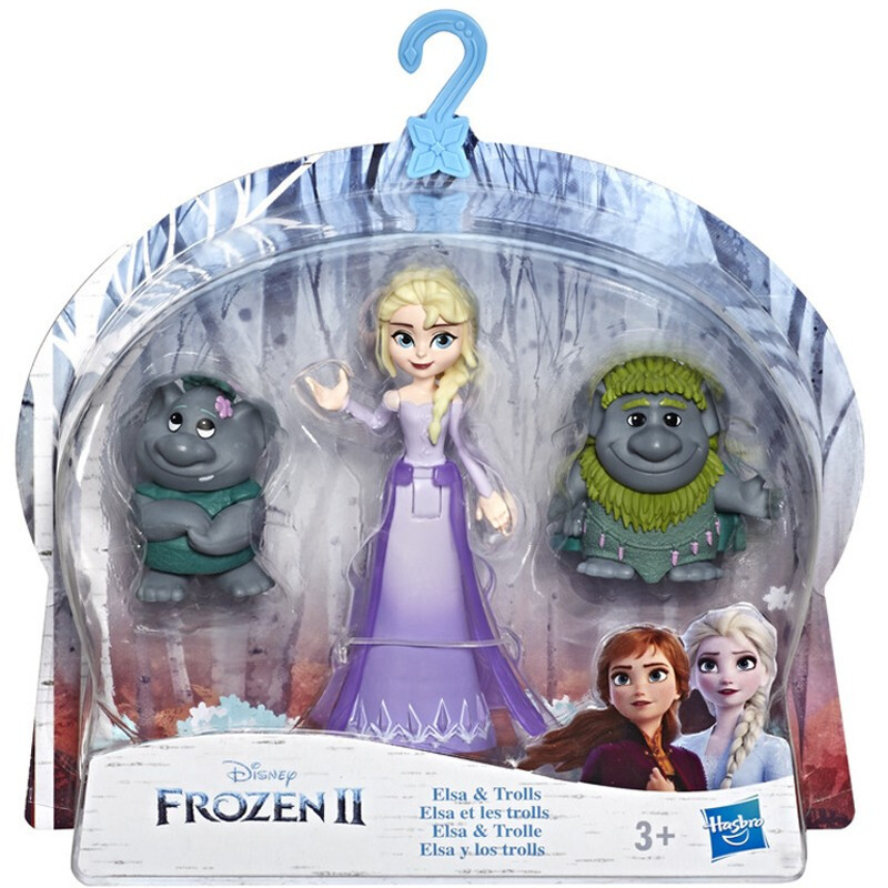 冰雪奇缘2玩具手办特色人物系列玩偶换装娃娃卡通公仔艾莎和石头人e