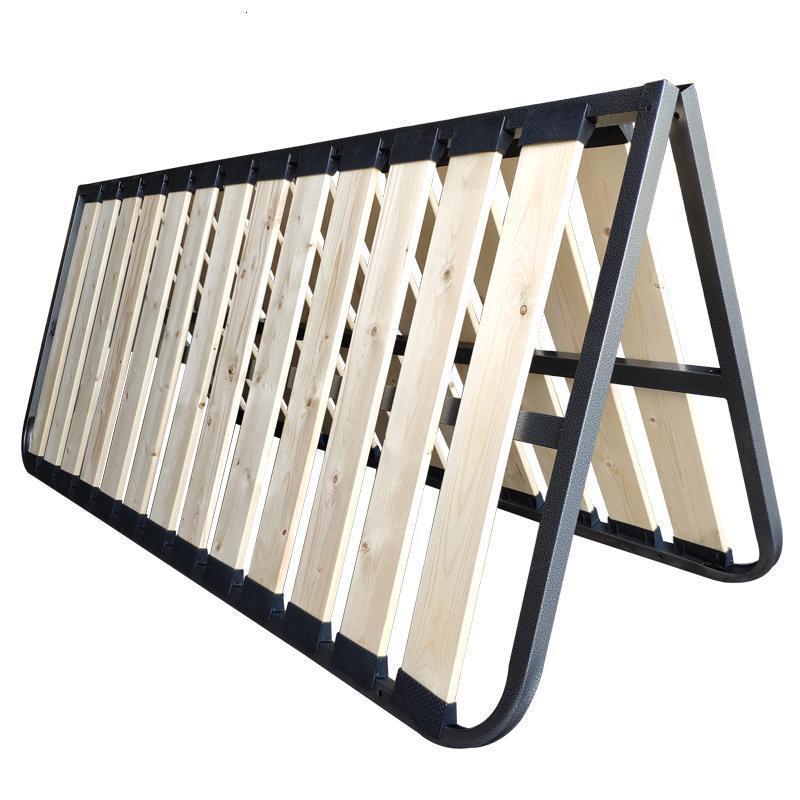 床板支撑架实木排骨架床架子排骨架1.8定制折叠榻榻米1.5铁龙骨架_2_166 钢木折叠豪华款（木板宽10CM)请亲备注支撑脚高 1500mm*2000mm
