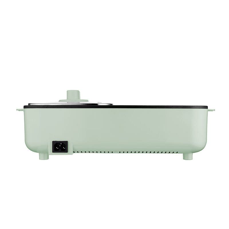 乐扣/小家电涮烤一体锅绿色1300W图片