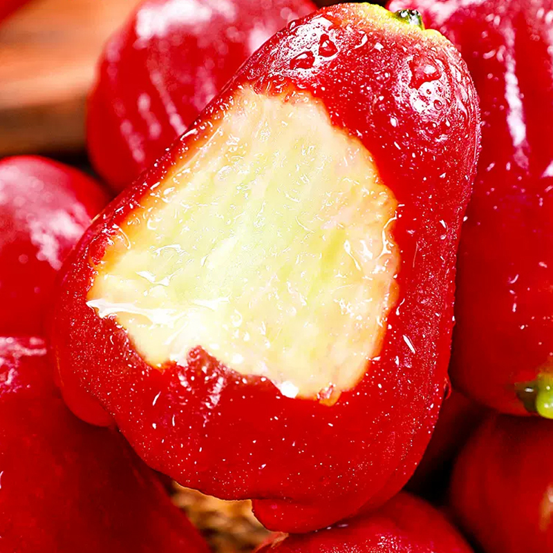 [西沛生鲜]海南红宝石莲雾 热带水果 大果 净重4.