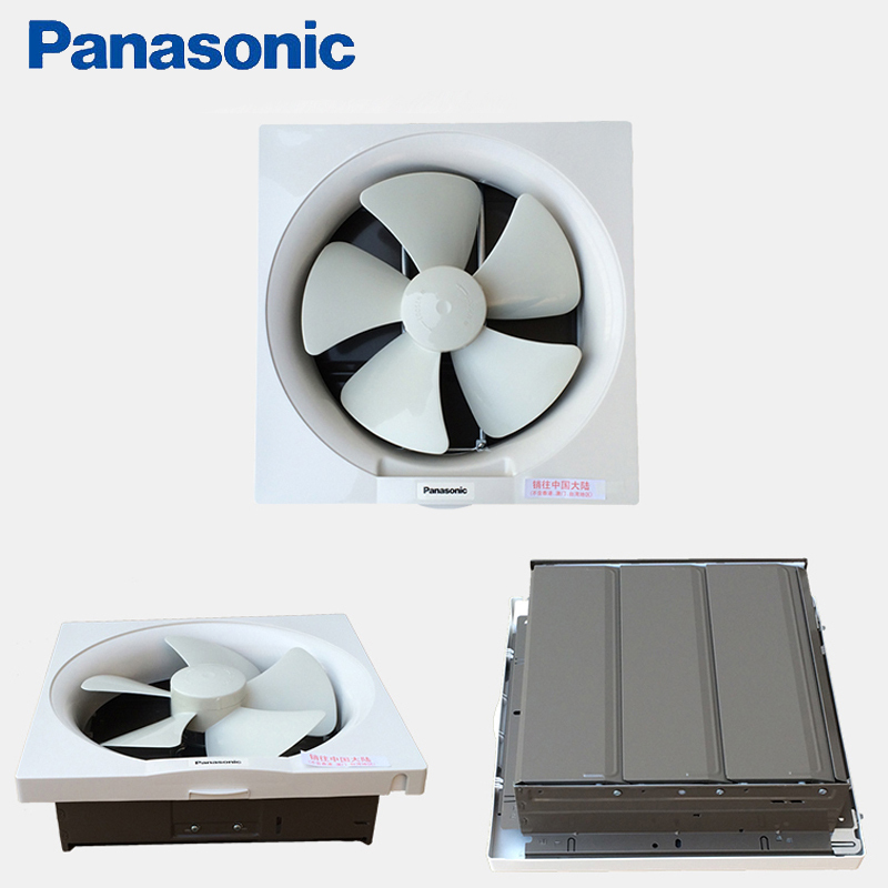 松下(Panasonic)排气扇开孔大风量厨房卫生间抽风扇方型抽风扇百叶窗壁用仓库厂房换气扇FV-30VW3高清大图
