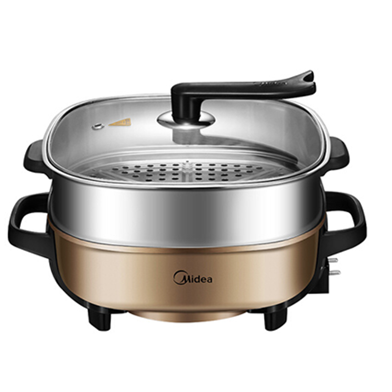 美的(Midea)MC-LHN30C 多用途锅家用电火锅电煮锅电热锅电炒锅电蒸锅 ...