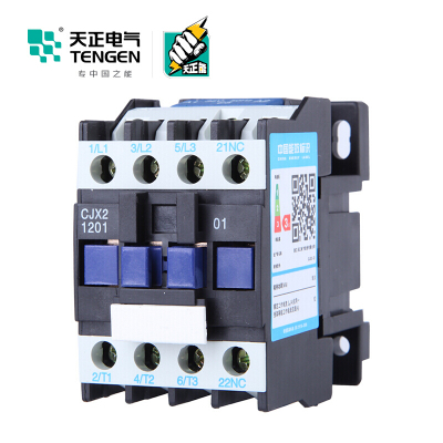 天正电气 CJX2-1201 36V 3NO 1NC 12A 50Hz 3P 02010070045 交流接触器