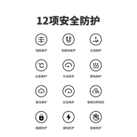 华为(HUAWEI)66W全能充电器套装原装超级快充充电头+6A双头TypeC数据线 手机笔记本电脑平板手表电源适配器