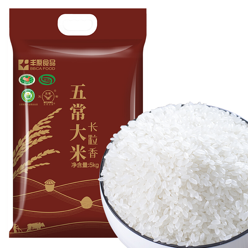 丰原食品 五常大米长粒香米5kg 200袋起订