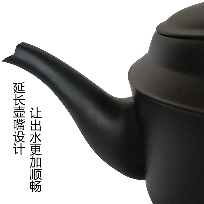 随手泡自动保温烧水壶家用快速304不锈钢烧水炉防干烧煮水电茶壶|1.0L不锈钢黑色款