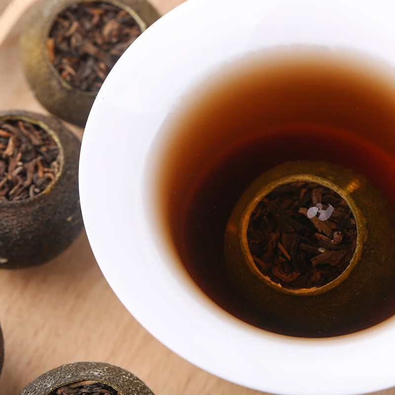 大益茶叶 大益金柑普-大红柑 柑益宝 260g/罐