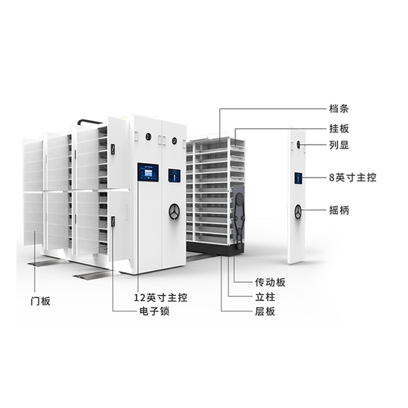 三圣 办公家具仓储密集架智能移动密集柜钢制轨道移动货架档案柜每立方单价