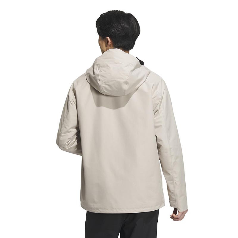 adidas 户外防水三合一运动软壳内胆夹克外套 男款 浅卡其 IL8973
