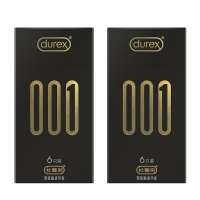 杜蕾斯(Durex) 聚氨酯避孕套 001系列 6只装*2盒 超薄款安全套套 男用成人情趣计生用品byt