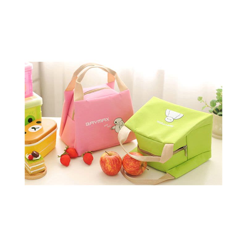 大白手提包带午餐便当包铝箔 时尚加厚保温饭盒袋大号保鲜奶瓶包帆布G1图片