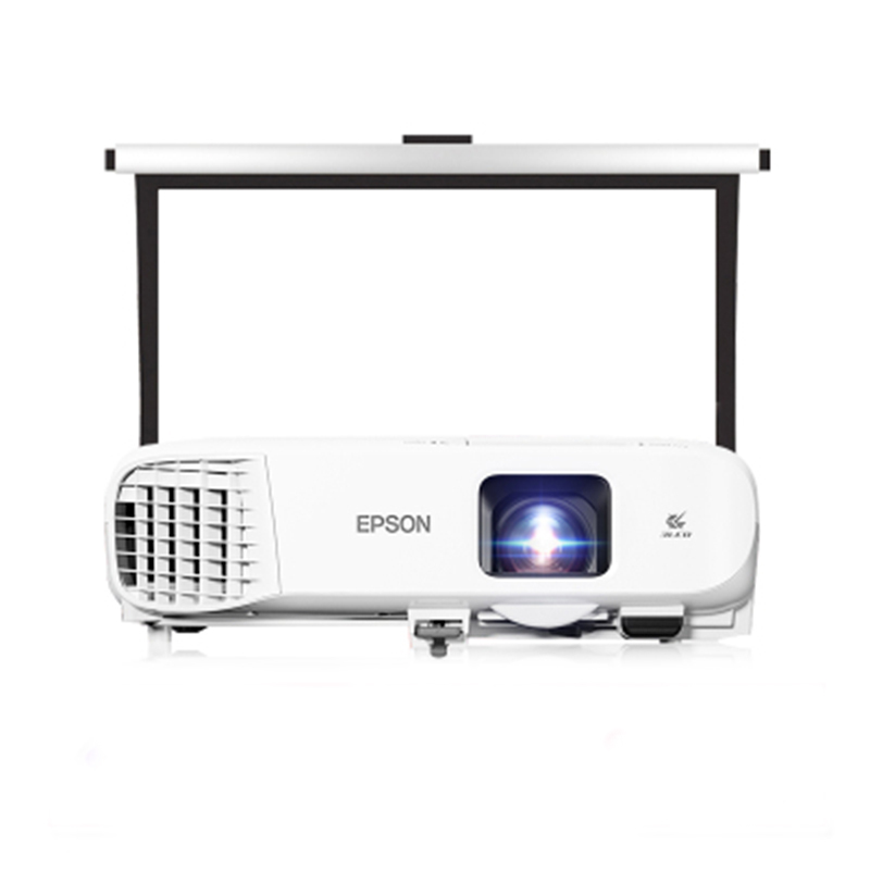 爱普生(EPSON)CB-X39商务教育办公投影机+100英寸4:3电动幕布(含辅材及安装)