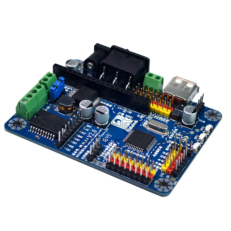 科技51duino智能小车机器人驱动板51单片机电机舵机传感器控制