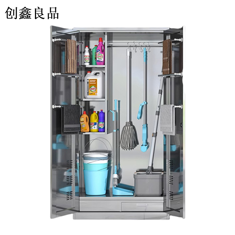 创鑫良品 不锈钢清洁柜 1800*900*400mm/个高清大图