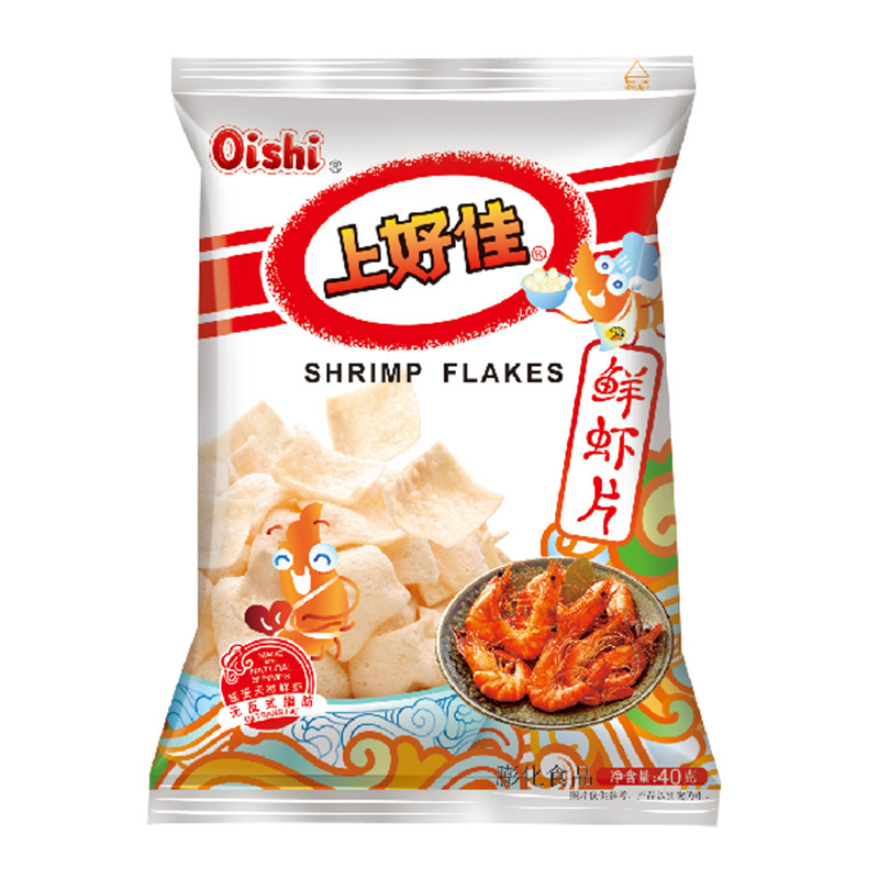 上好佳 鲜虾片 40g 膨化食品网红办公室休闲零食