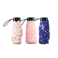 [小巧便携]Mabu 日本进口 降温8度迷你遮阳伞是防晒防紫外线便携太阳伞雨伞晴雨兼用非自动 三折伞 多色可选