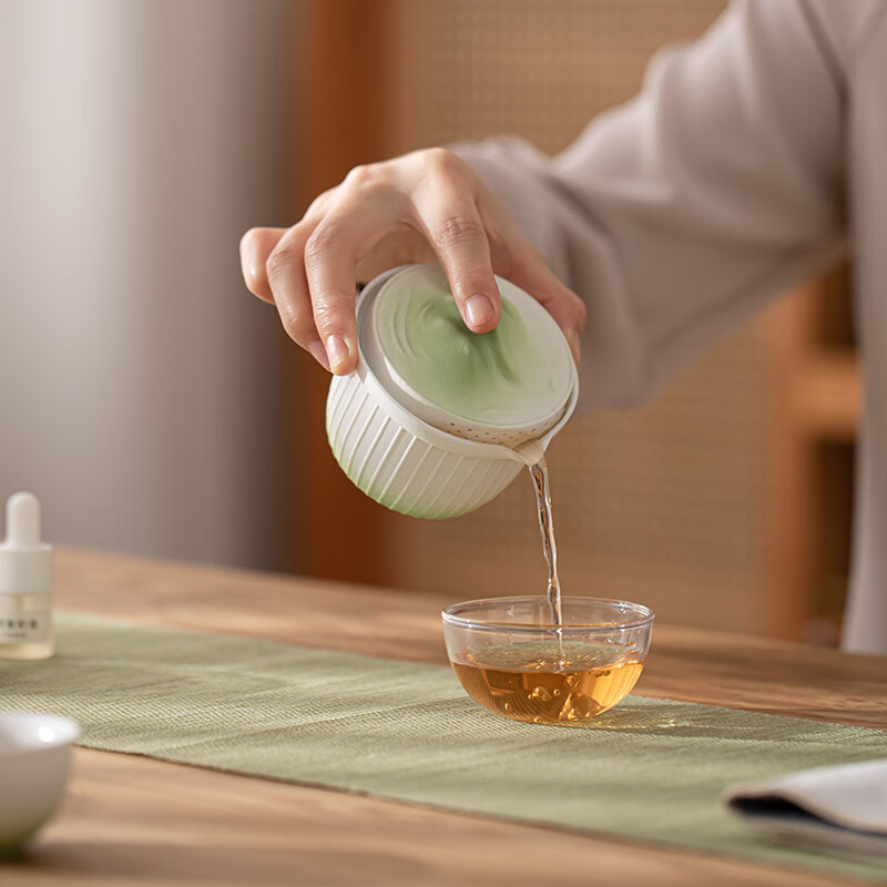 苏氏陶瓷/SUSHI CERAMICS J1064 轻舟已过万重山熏香旅行茶具 (单位:套)高清大图