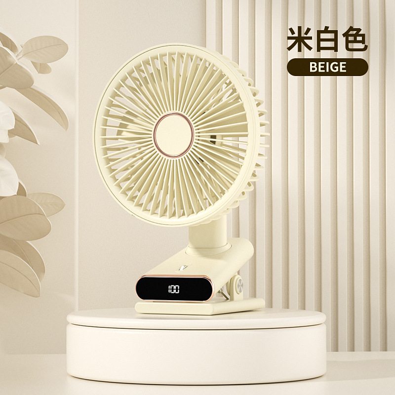 新款8寸100档 氛围灯香薰夹子挂壁桌面三合一数显多功能桌面扇