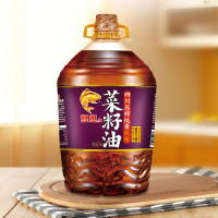 鲤鱼牌压榨纯香菜籽油5L食用油非转基因菜油物理压榨植物菜子油