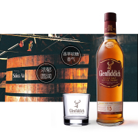 苏格兰威士忌 单一纯麦 Glenfiddich 格兰菲迪 15年 洋酒 700ml*1