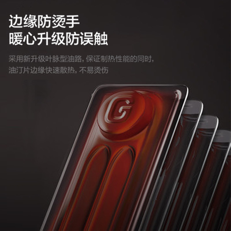 格力(GREE)电暖器 电热油汀 热力澎湃 即享舒适 NDY22-X6022 黑+英沙金色