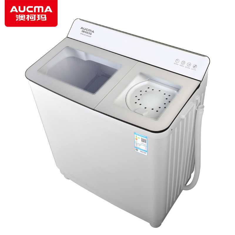澳柯玛13公斤双桶半自动洗衣机 双缸 家用大容量双缸双筒双电机双动力老式易操作洗衣机XPB130-2858SP高清大图