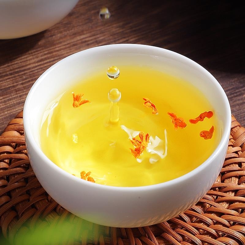 年度桂花乌龙茶桂花茶高山2026新茶叶铁观音浓香型乌龙茶罐装高清大图