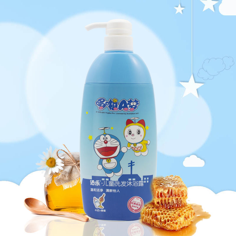 添乐哆啦A梦儿童洗发沐浴露二合一小孩宝宝洗发水沐浴乳洗护用品 720ml洗发沐浴二和一