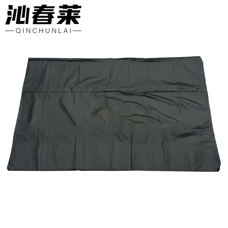 沁春莱黑色大号平口加厚垃圾袋80*90cm/只高清大图
