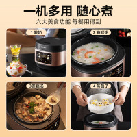 美的(Midea)电饭煲多功能智能电饭锅家用1-6人小型迷你不粘内胆煮饭锅3L/升带蒸笼米饭锅可预约MB-RE331