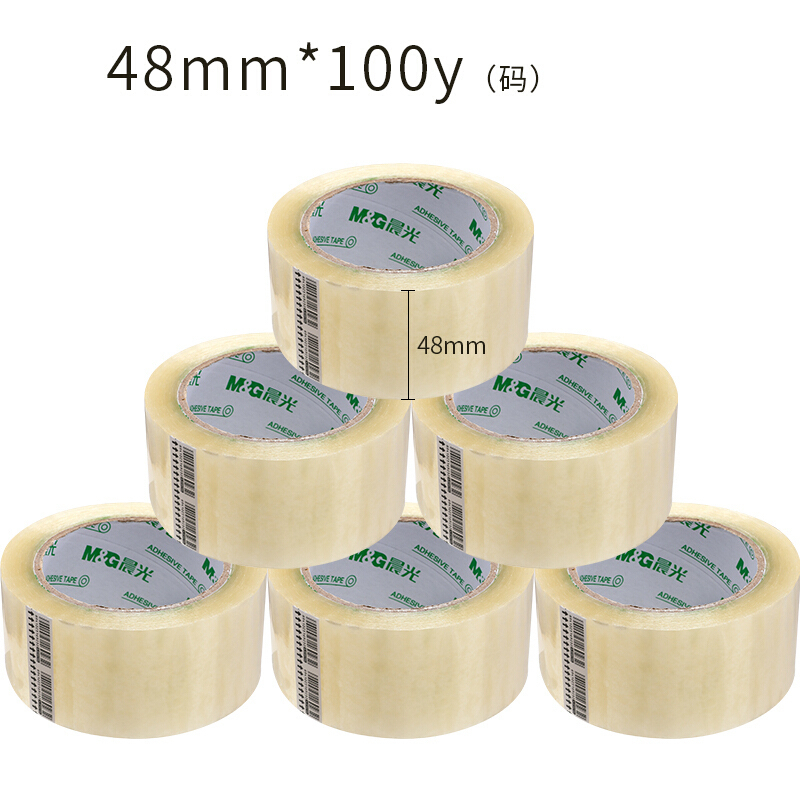 晨光(M&G)AJD95784 封箱胶带 普惠普透48mm*100y 6卷高清大图