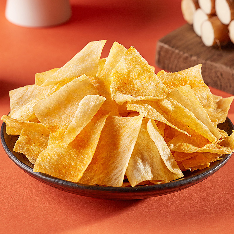 欧贝拉山药薄片葱香味18g10袋脆薯片锅巴小零食推荐小吃货休闲美食品