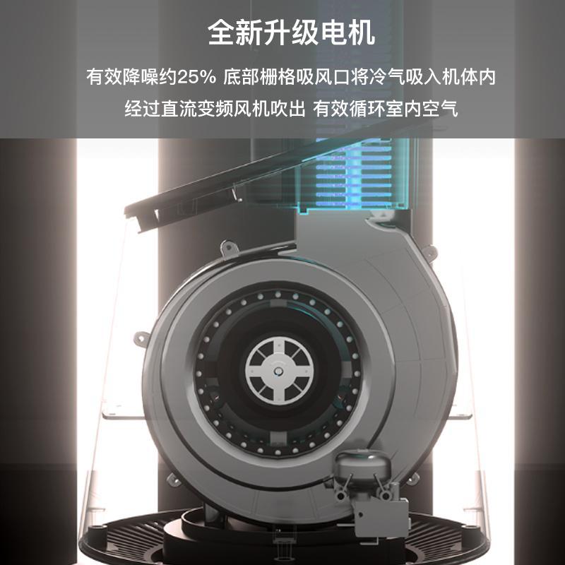 飞利浦无叶风扇对流塔扇卧室空气循环智能省电落地扇遥控风扇家用台扇电扇立式电风扇轻音卧室大风量远程智控ACR4164BF