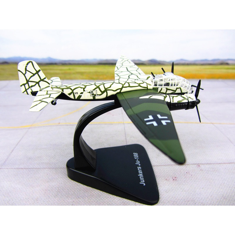 二战德国容克188轰炸机ju188战斗机飞机模型atlas1144