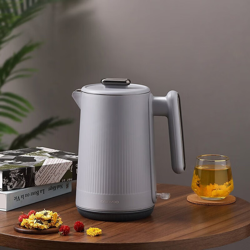 大宇电热水壶1.5L大容量家用双层防烫烧水壶 DYSH-H1815