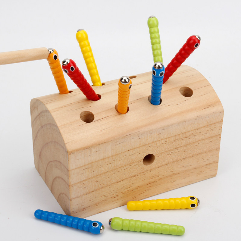 【品牌特卖】宝宝1-2岁3男女孩儿童啄木鸟吃抓捉虫子小猫钓鱼玩具智力