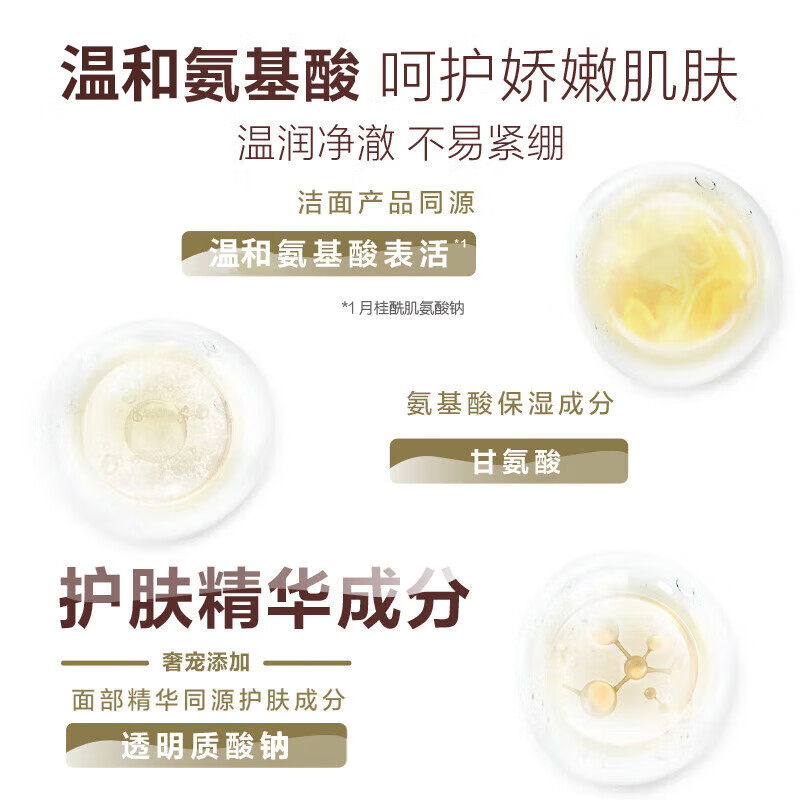可悠然奢宠美肌氨基酸泡沫沐浴露350ml高清大图