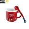 三维工匠杯子马克杯妙趣英伦可爱情侣杯男女带勺欧式创意水杯咖啡杯