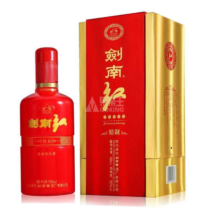 剑南春剑南红精制52度500ml
