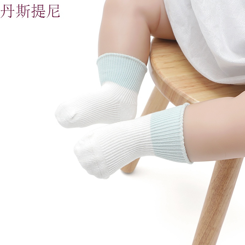 春秋季婴儿袜子松口宝宝袜0-3-6-12个月新生儿袜子纯棉可爱童袜