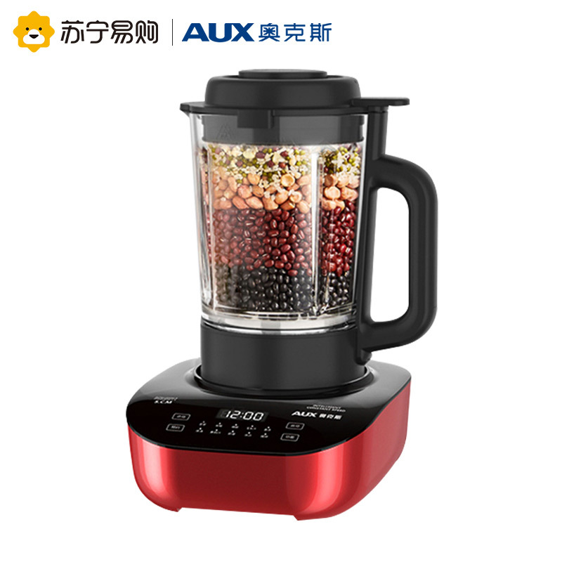 奥克斯(AUX)破壁机HX-PB9367家用全自动榨汁机八刀静音预约无渣免滤免洗多功能豆浆机儿童辅食磨粉蒸煮一体料理机