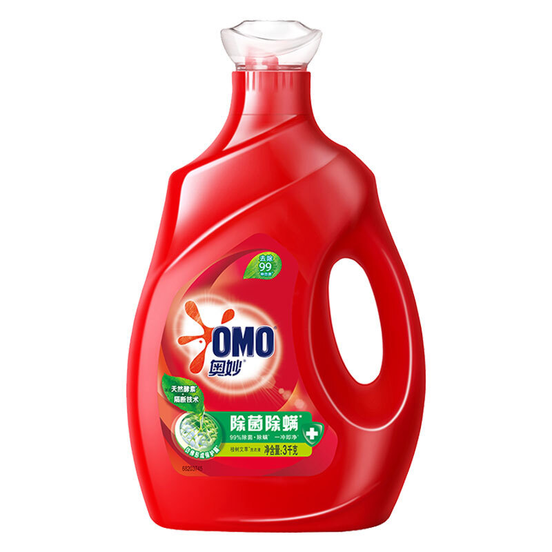 奥妙 除菌除螨酵素洗衣液3kg 72小时长效抑菌 99%除菌除螨