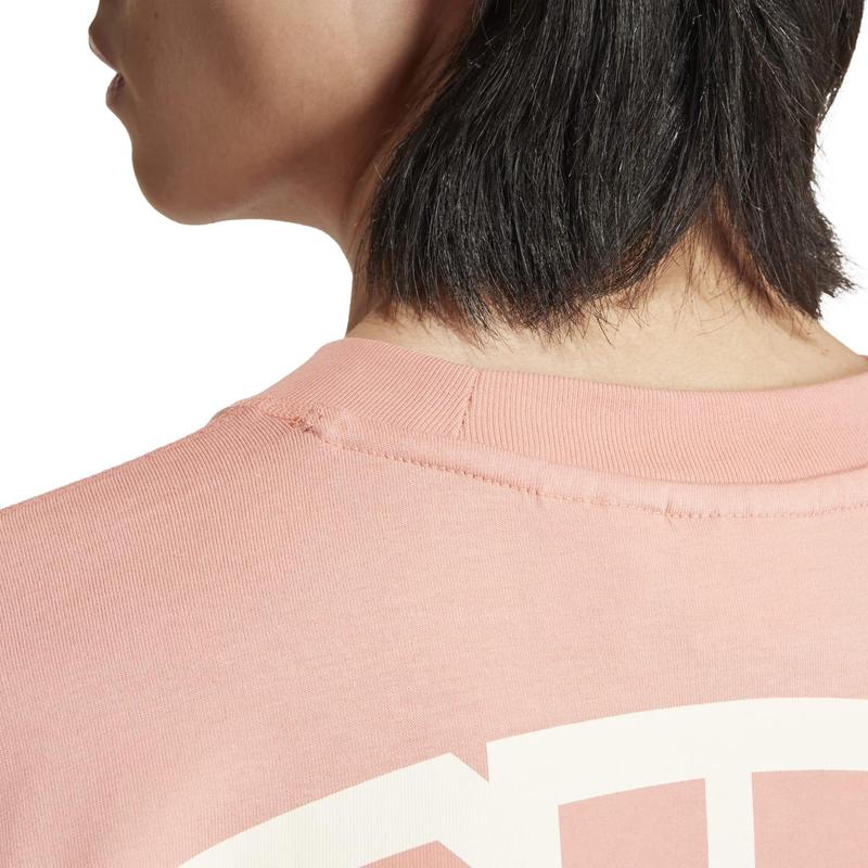 Adidas阿迪达斯女士运动T恤透气舒适潮流街头宽松圆领短袖创想者系列高清大图