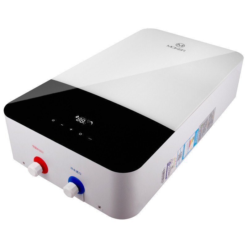 沐克（MOKER)电热水器 A3-5518H速热式电热水器智能恒温 触摸屏（白色）5500W