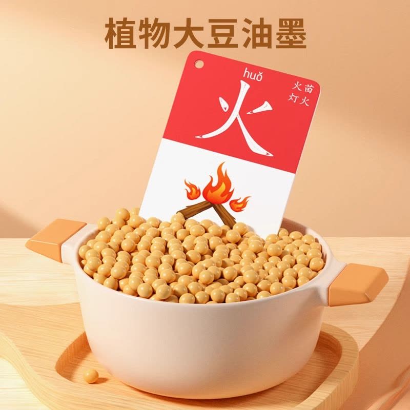 儿童识字卡片3000字幼儿园象形看图汉字宝宝早教启蒙认字全套玩具图片